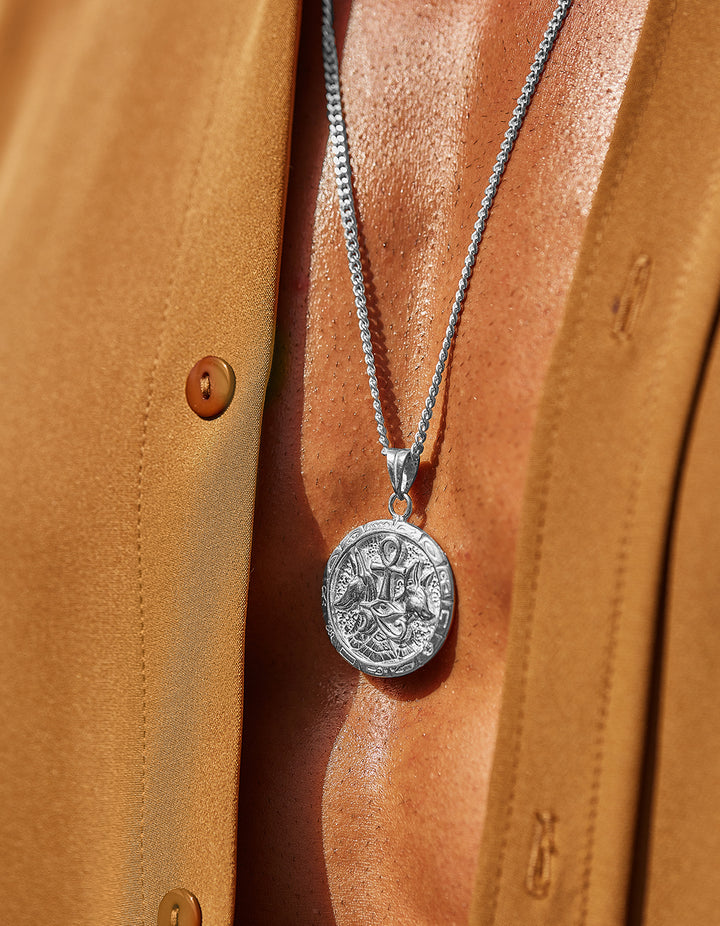 Platinum Plated Pharaonic Necklace